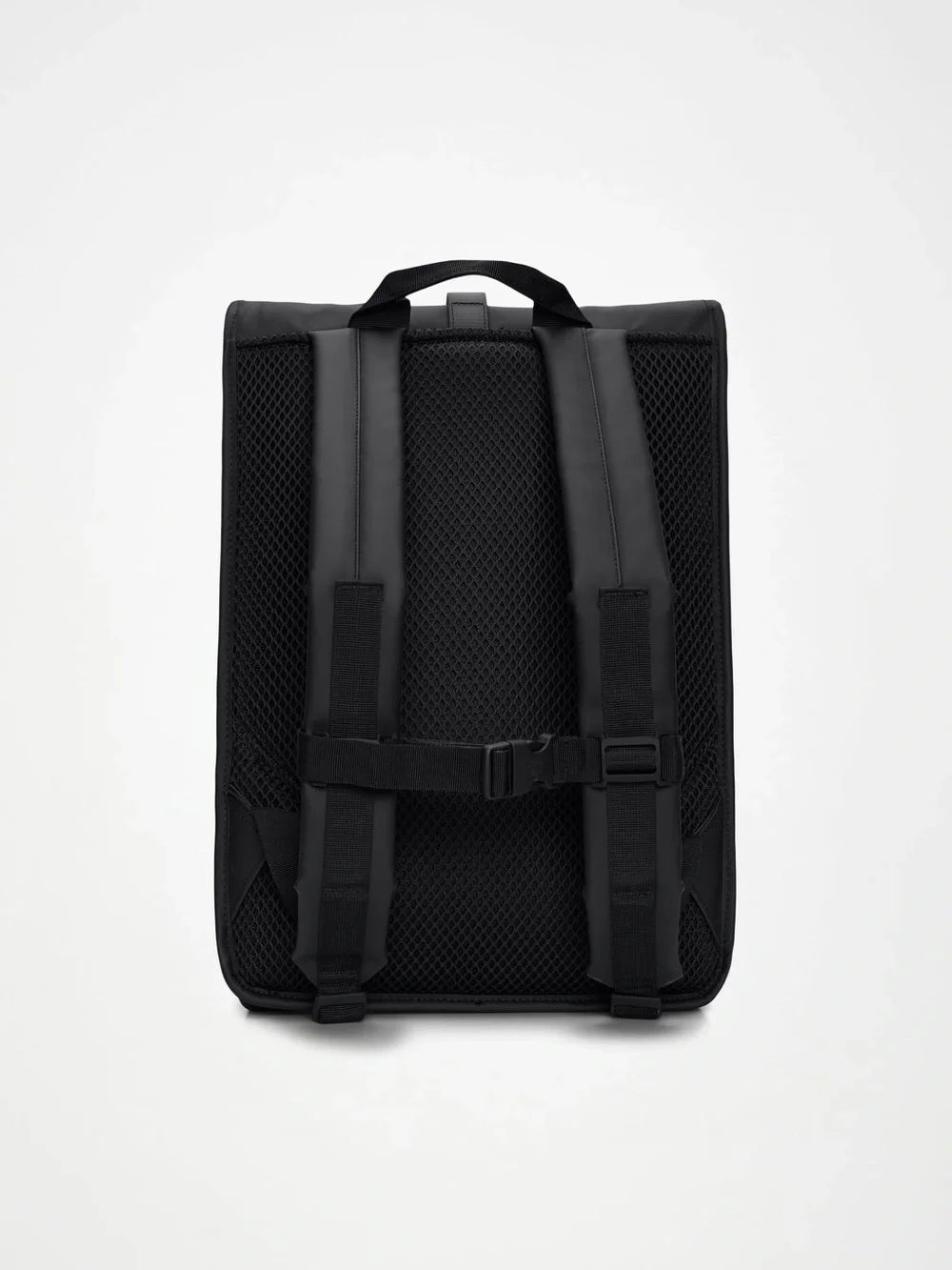 NWT- Rains Black Roll-Top Waterproof Rucksack